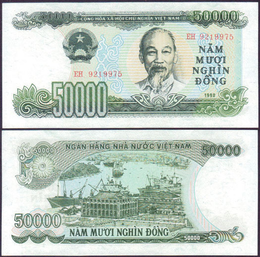 1993 North Vietnam 50,000 Dong (Unc) L001883